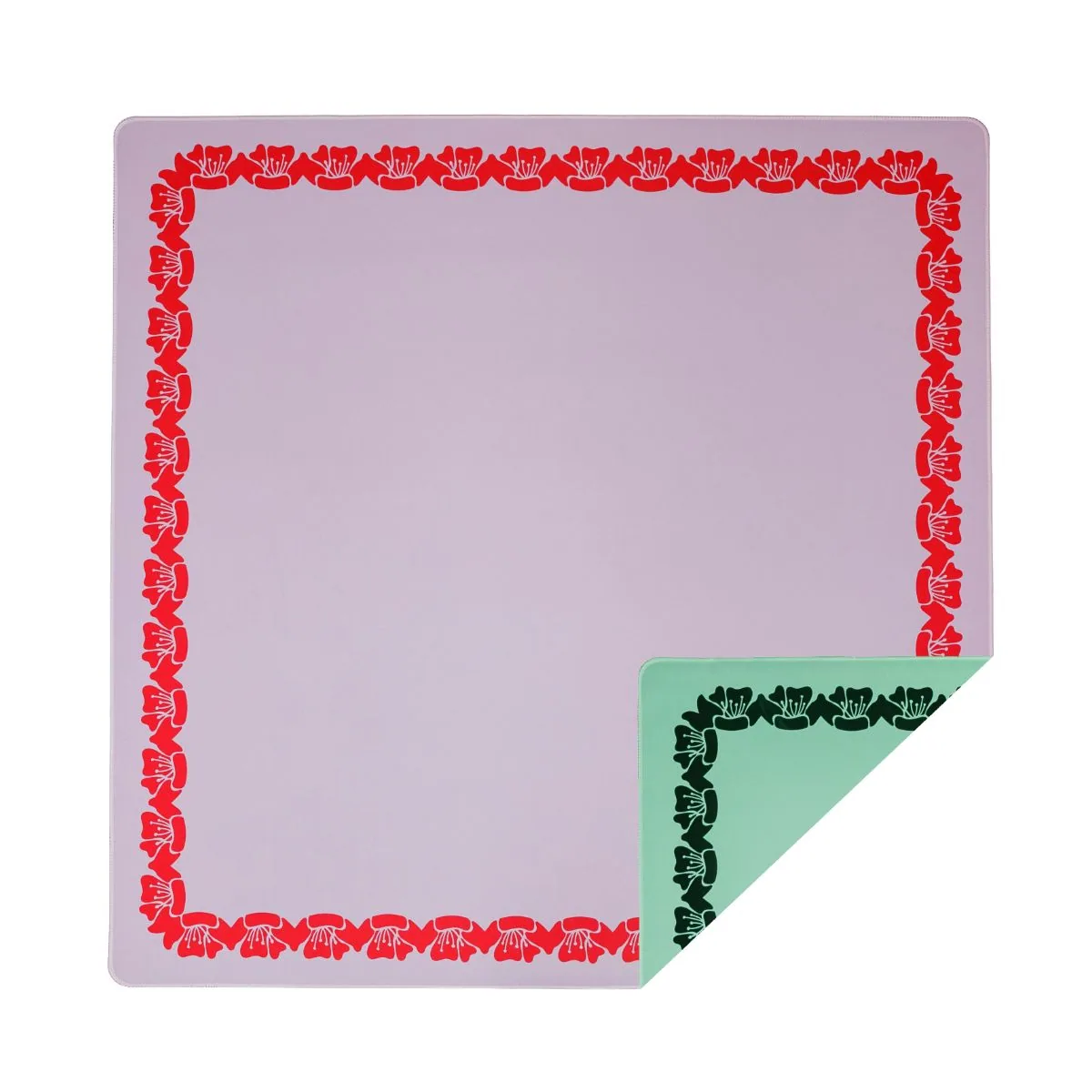 Purple/Red & Green Double-Sided Mahjong Mat
