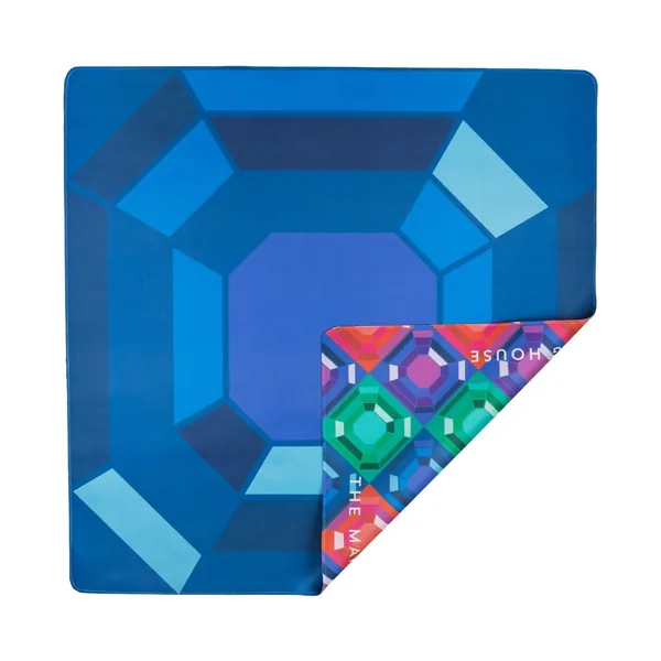 Sapphire Gem Double-Sided Mahjong Mat