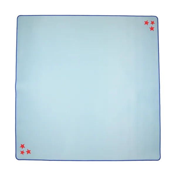 Blue Corner Stars Mahjong Mat