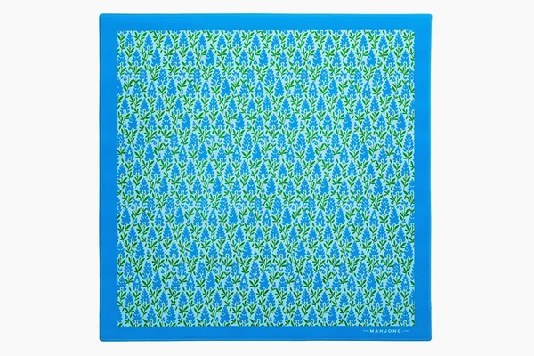 Americana Game Mats (Floral, Blue Border)