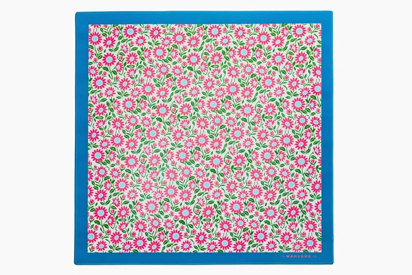 Americana Game Mats (Floral, Blue Border)
