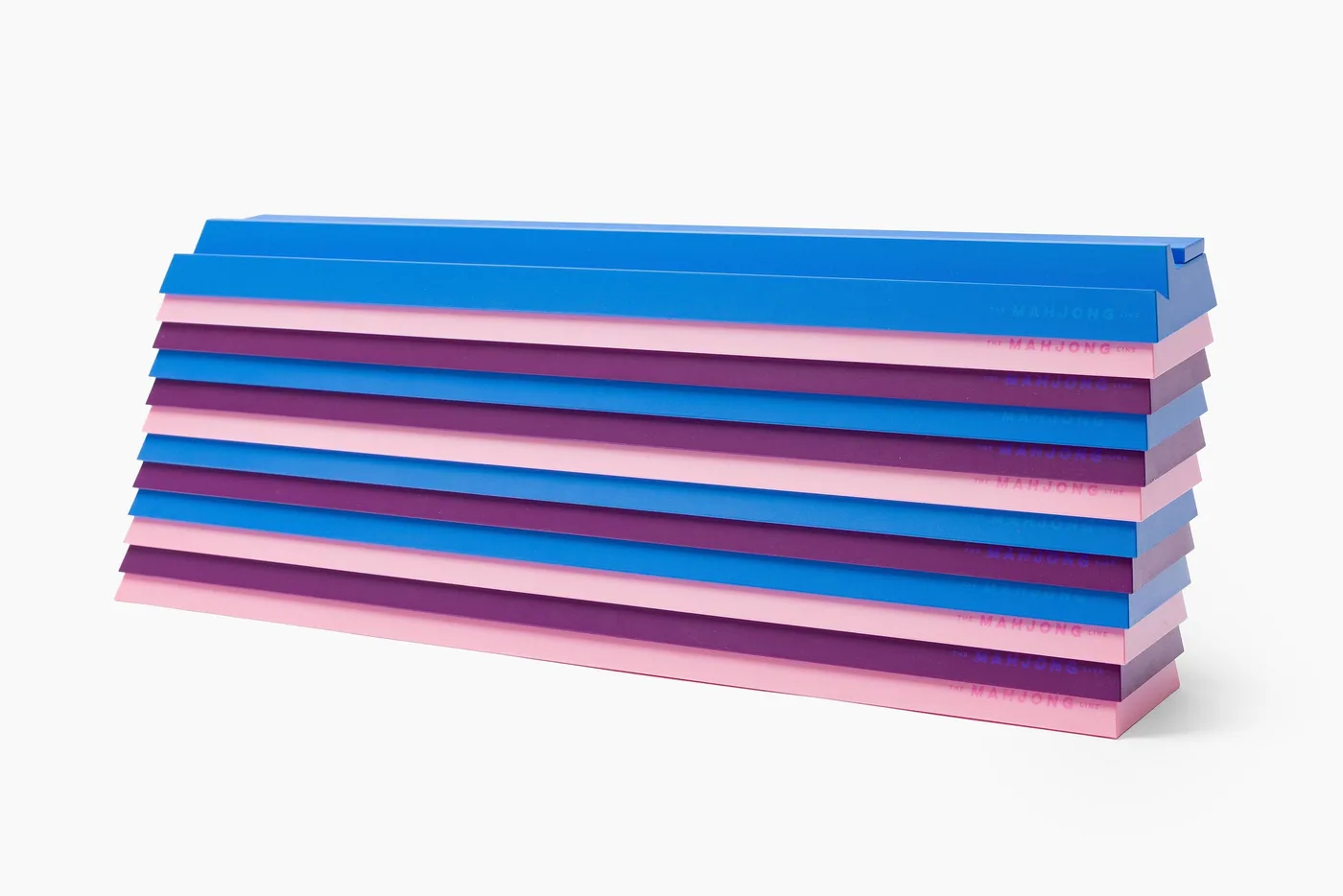 Stackable Plastic Mahjong Rack and Pusher: Set of 4 with drawstring bag