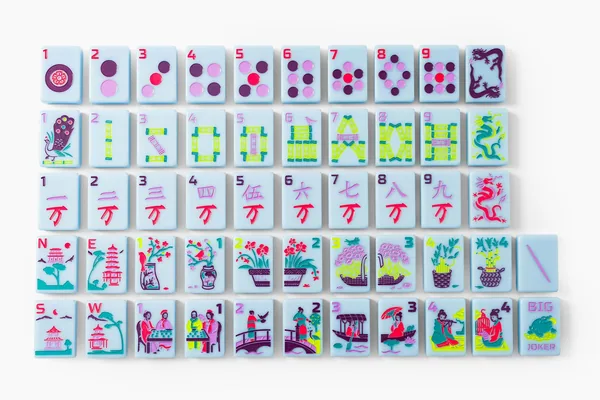 The Classic Line: Cornflower Blue Mahjong Tiles