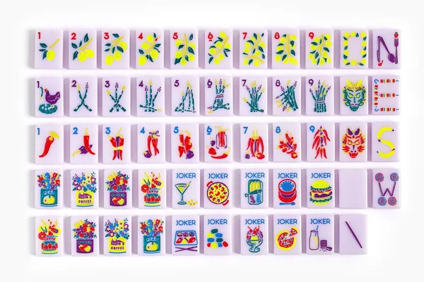 The Foodie Line: Lilac Mahjong Tiles