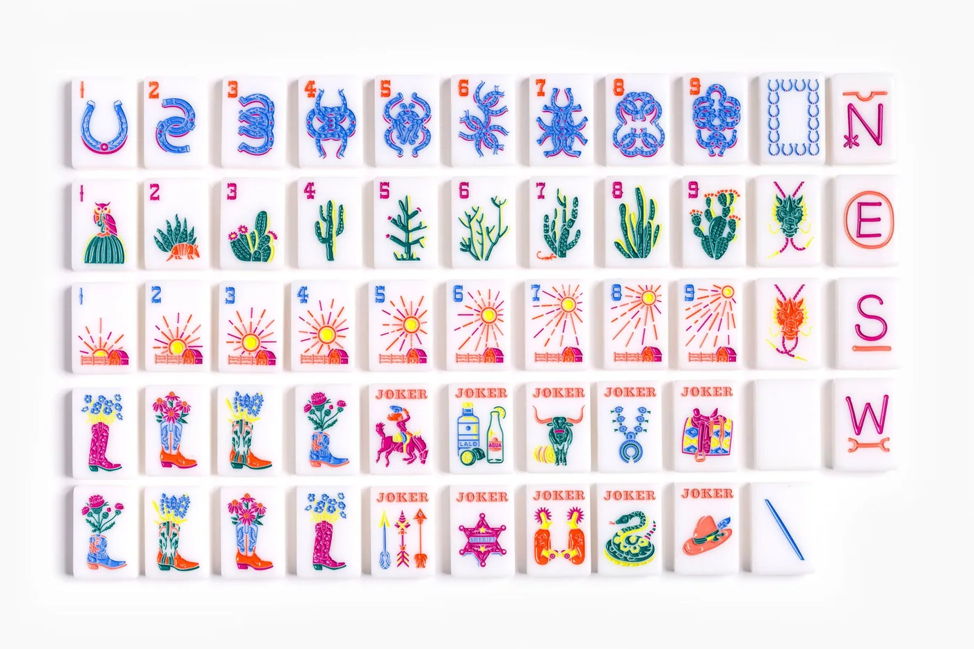 The Ranch Line: Flat Top Mahjong Tiles