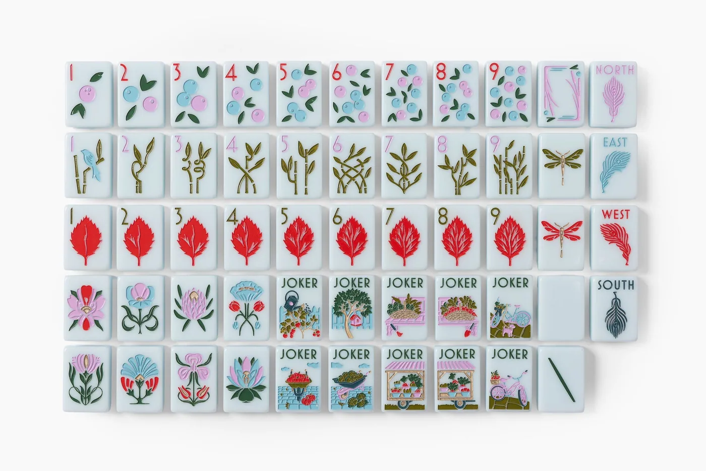 The Botanical Line: AERIN Soft Blue Mahjong Collection
