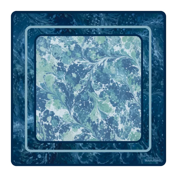 Painted Water Florentine Mat