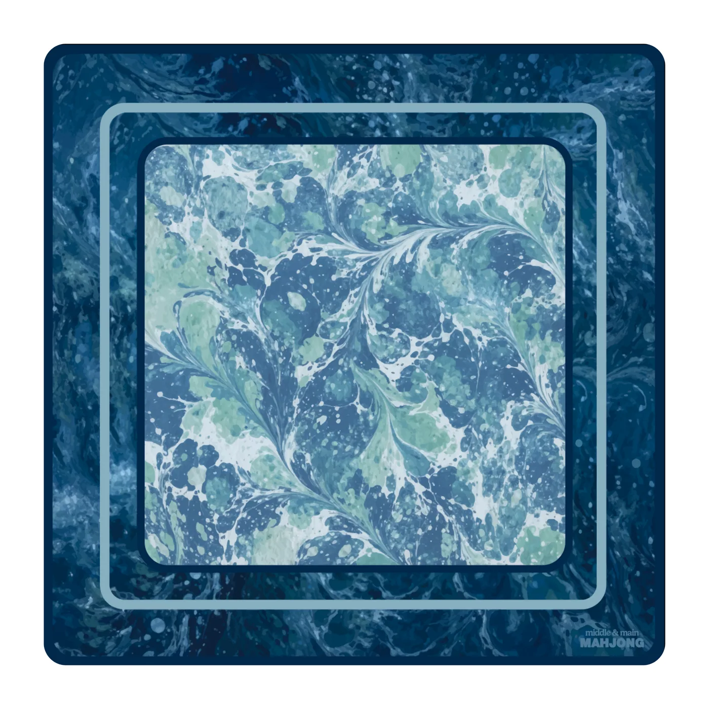 Painted Water Florentine Mat