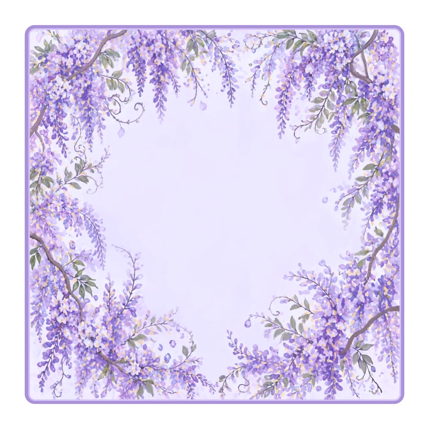 Violet Vines Wisteria Mat