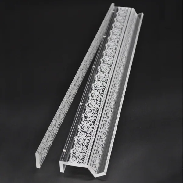 White Lace Mahjong Rack and Pusher, Set of 4
