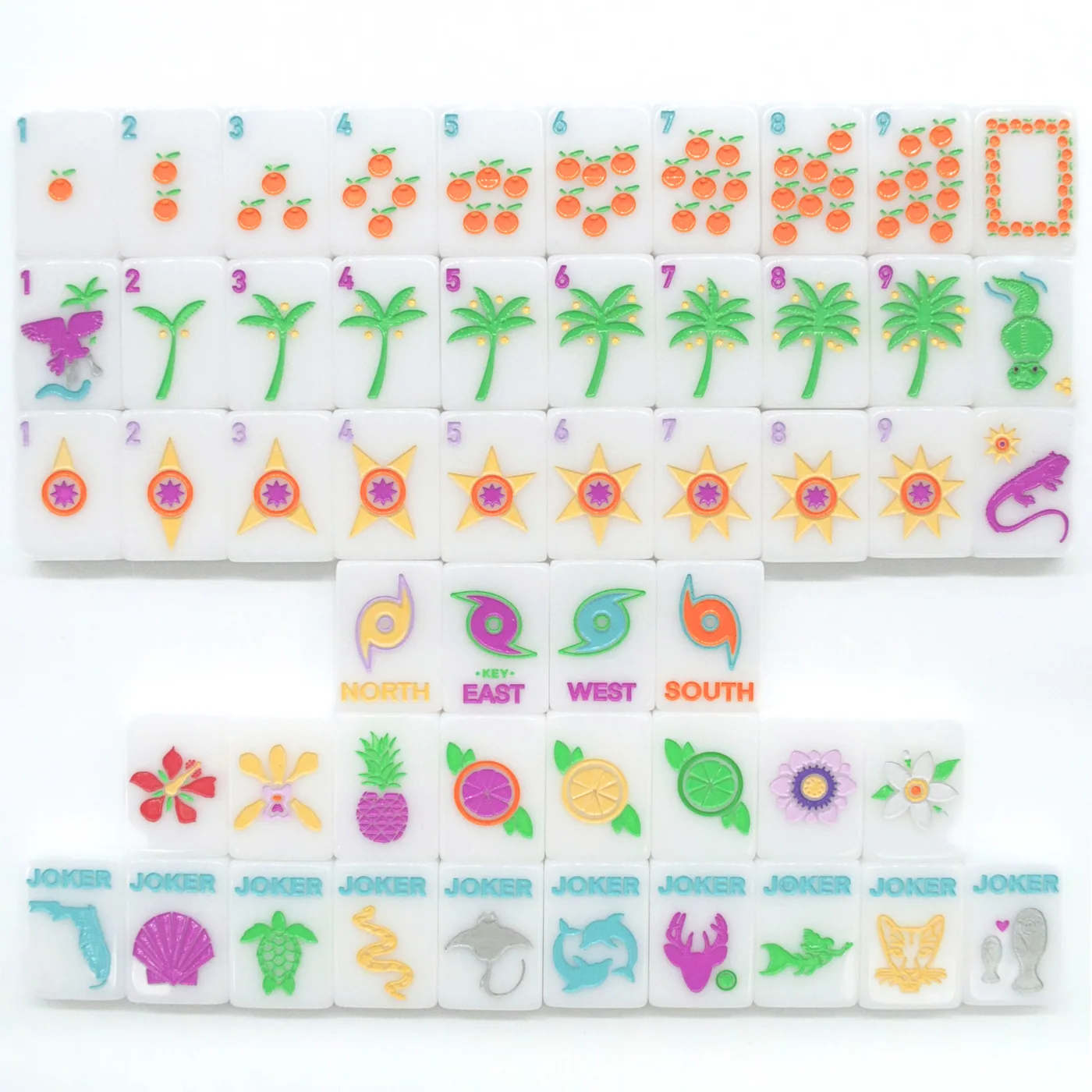 Sunshine Tiles - A Florida Inspired Mahjong Set