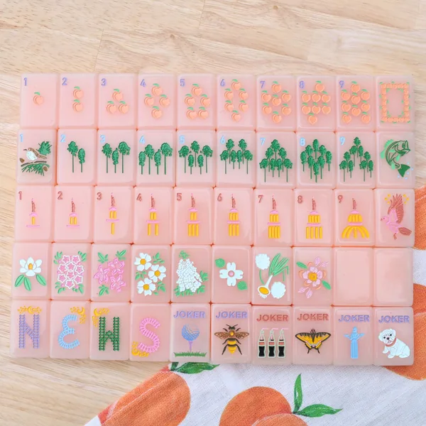Peach & Pine Tiles - A Georgia Inspired Mahjong Set