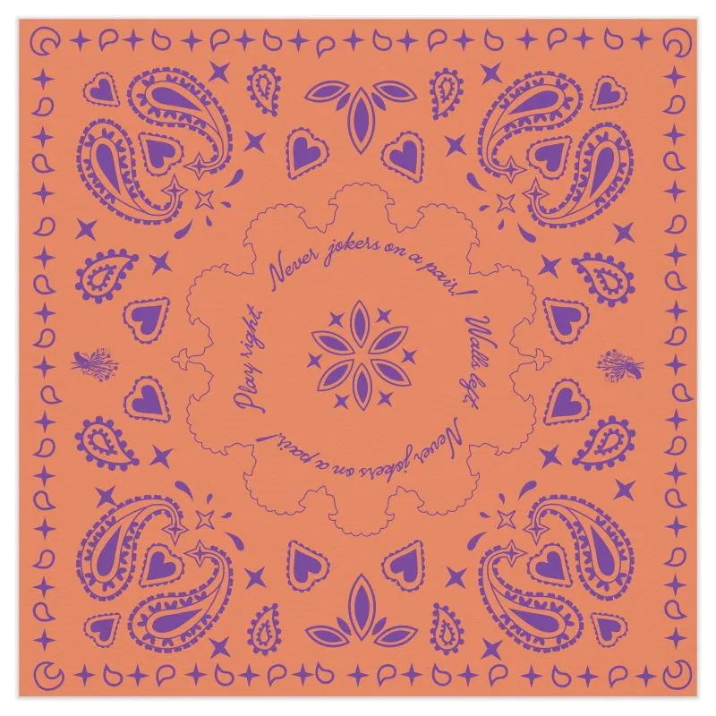Le Bandana - Purple & Peach