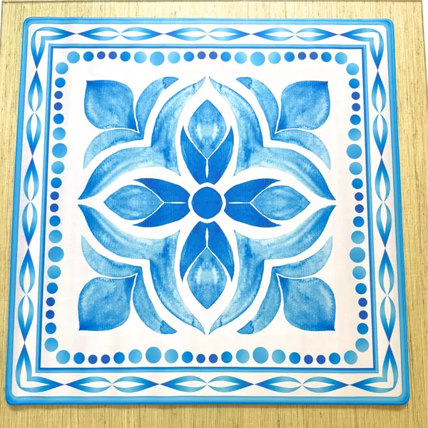 The Blue Delphine Mahjong Mat