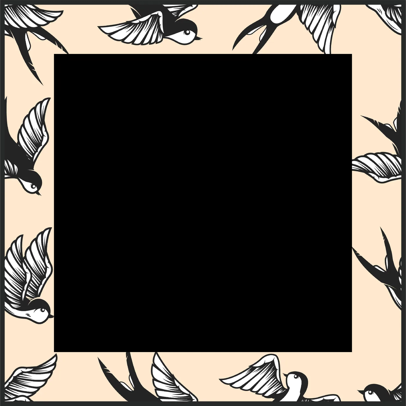 The Sparrow Mahjong Mat - Black