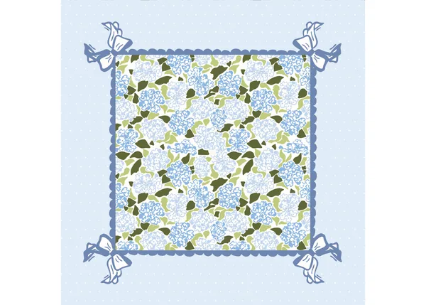 Hydrangea Mahjong Playing Mat