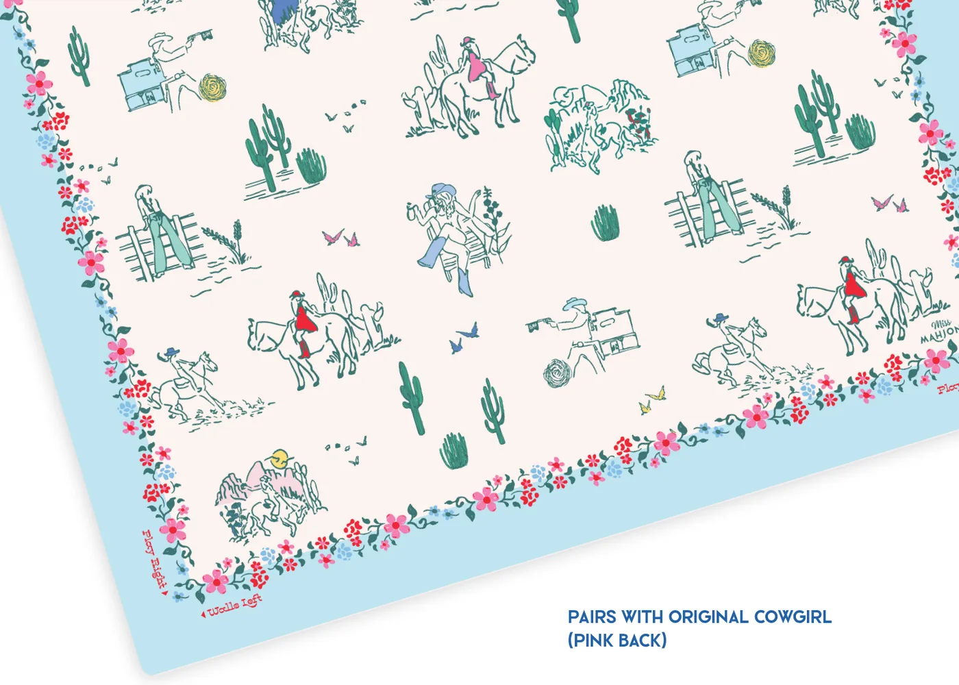 Wild West Mahjong Playing Mat (Dolly)
