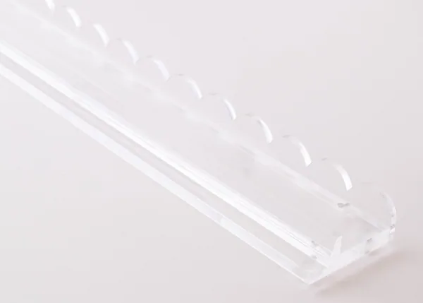 Clear Acrylic Racks with Scalloped Pusher