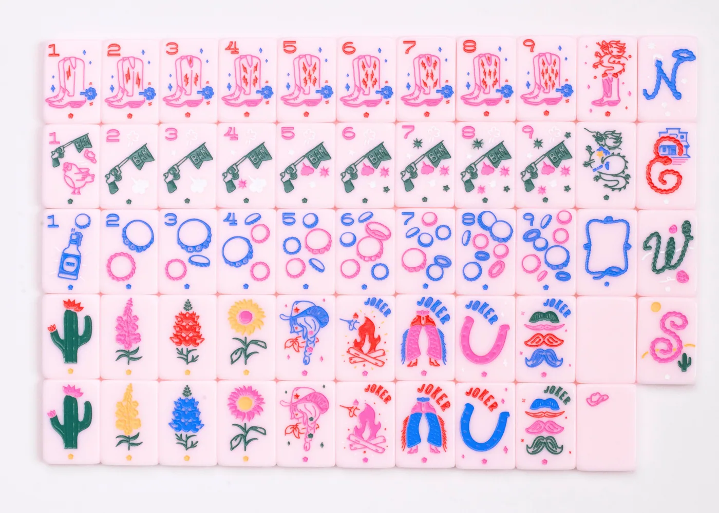 Mini Miss Cowgirl: Travel Mahjong Bundle (Wild West Mat)