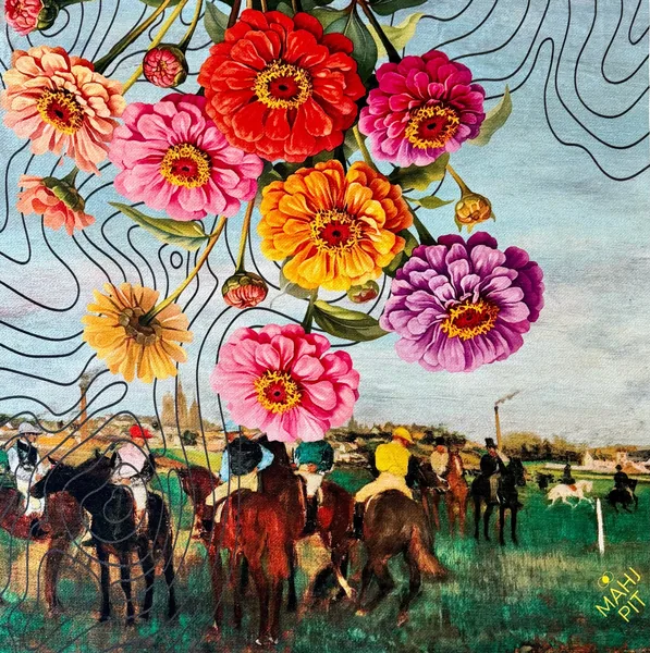 Zinnia Jockeys Game Mat