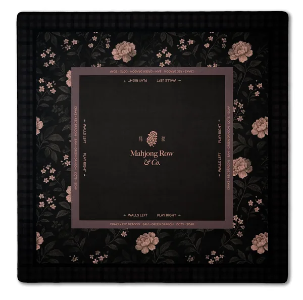 Mocha Bloom – Dark Mahjong Mat
