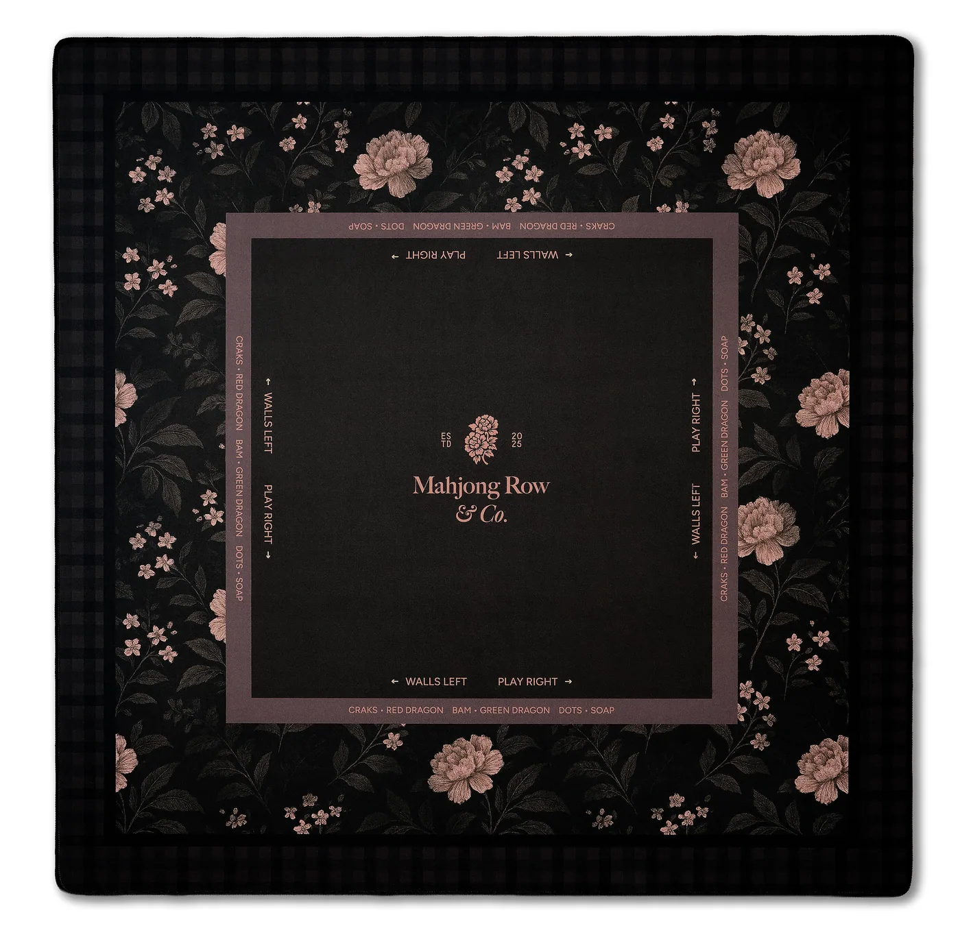 Mocha Bloom – Dark Mahjong Mat