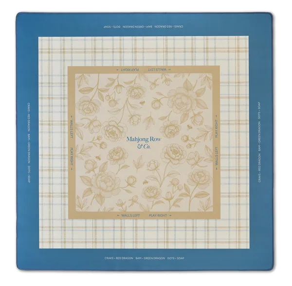Spring Awakening – Porcelain Blue Mahjong Mat