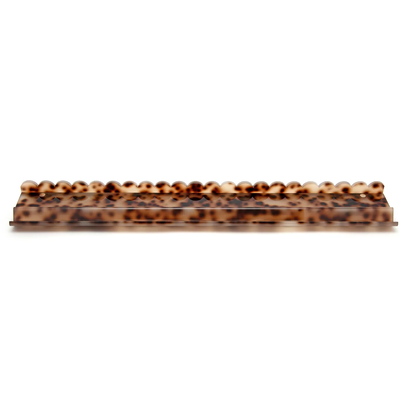 Tortoise Scalloped Acrylic Mahjong Rack Set