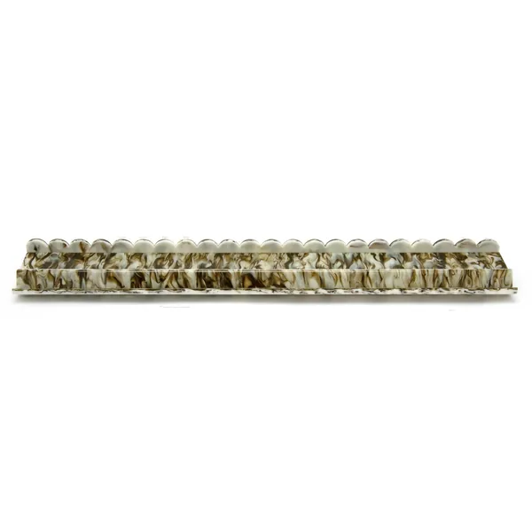 Ivy Marble Scalloped Acrylic Mahjong Rack Set