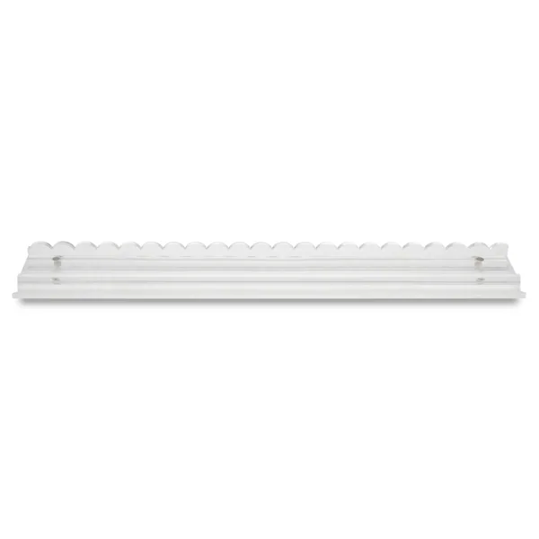 Clear Scalloped Acrylic Mahjong Rack Set