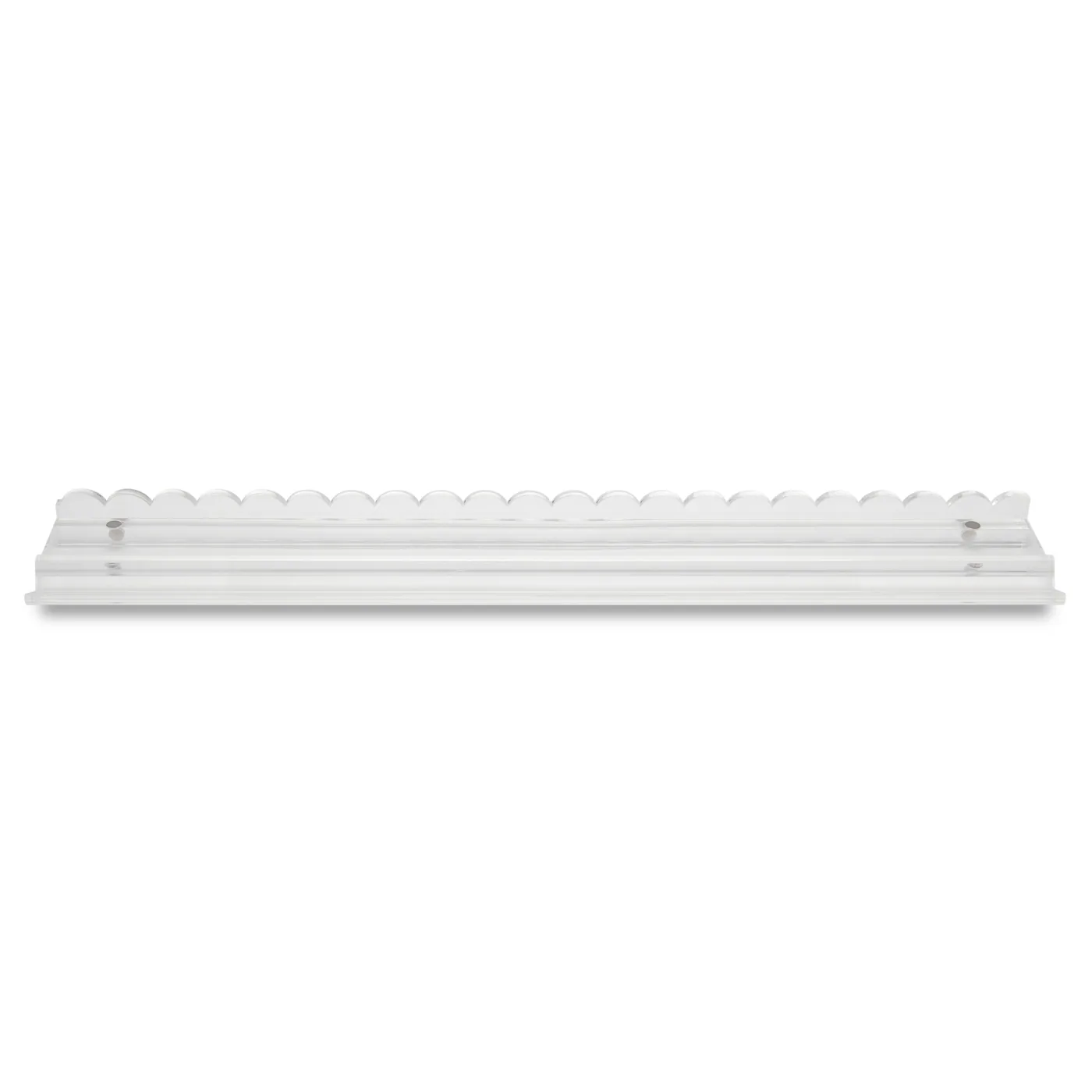 Clear Scalloped Acrylic Mahjong Rack Set