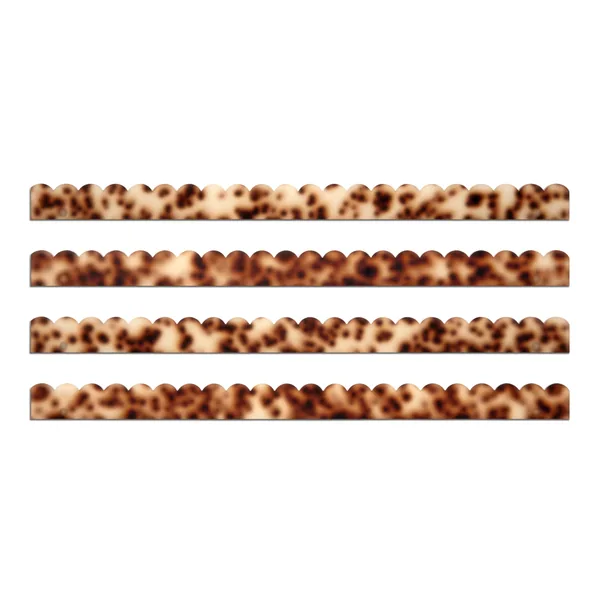 Tortoise Scalloped Acrylic Pusher Add-On (Set of 4)