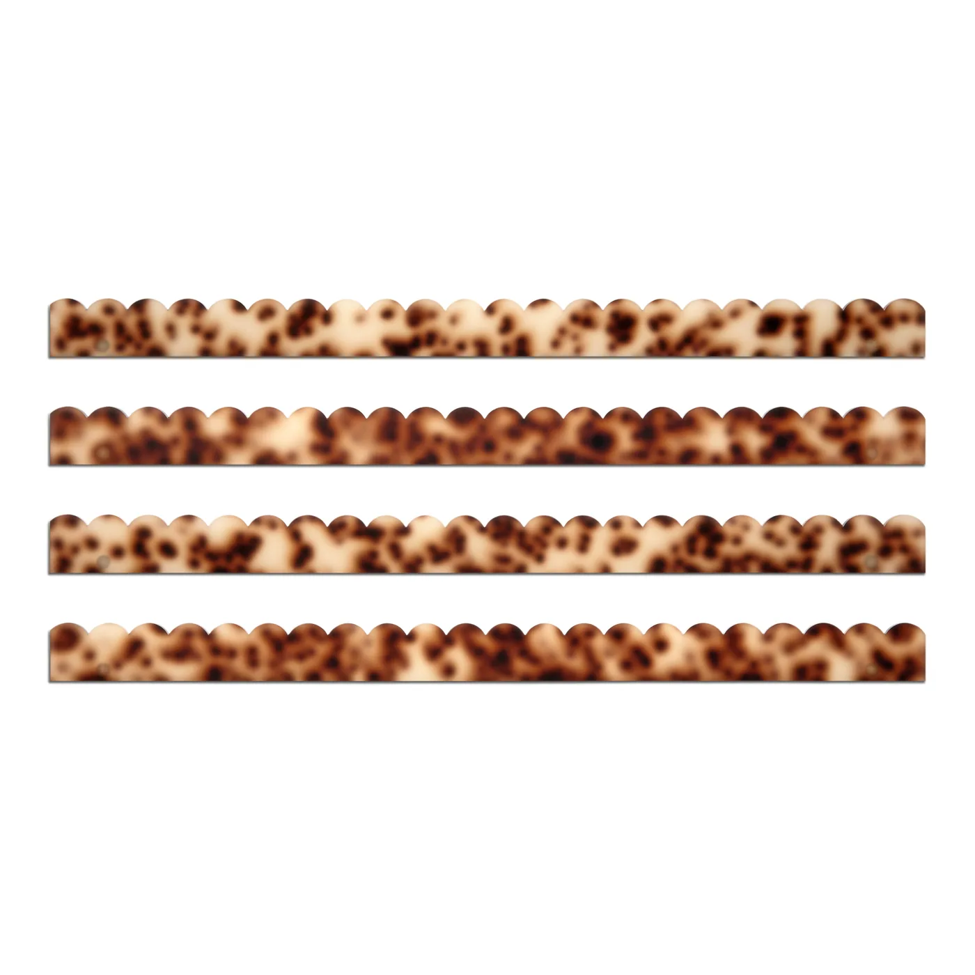 Tortoise Scalloped Acrylic Pusher Add-On (Set of 4)