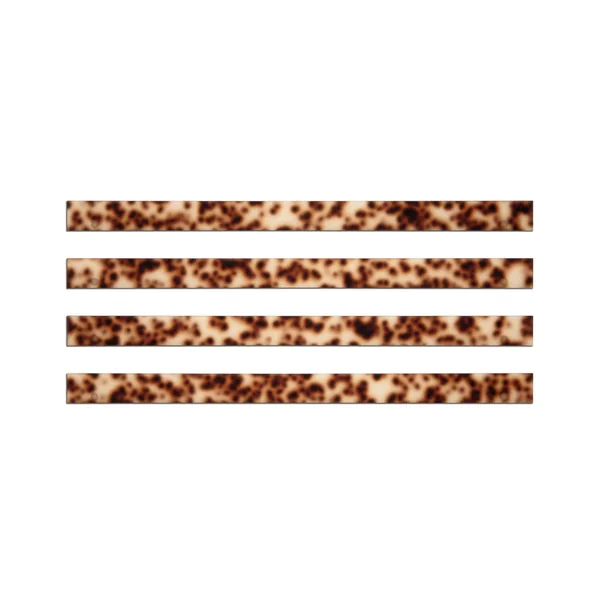 Tortoise Straight Acrylic Pusher Add-On (Set of 4)
