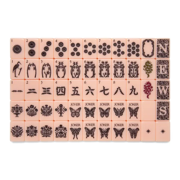 Petal & Loom Peony Mahjong Tile Set