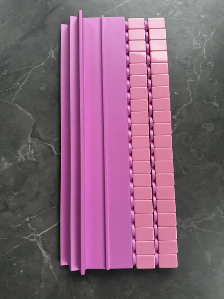 Double Wooden Mahjong Racks (Set + 4 Pushers)