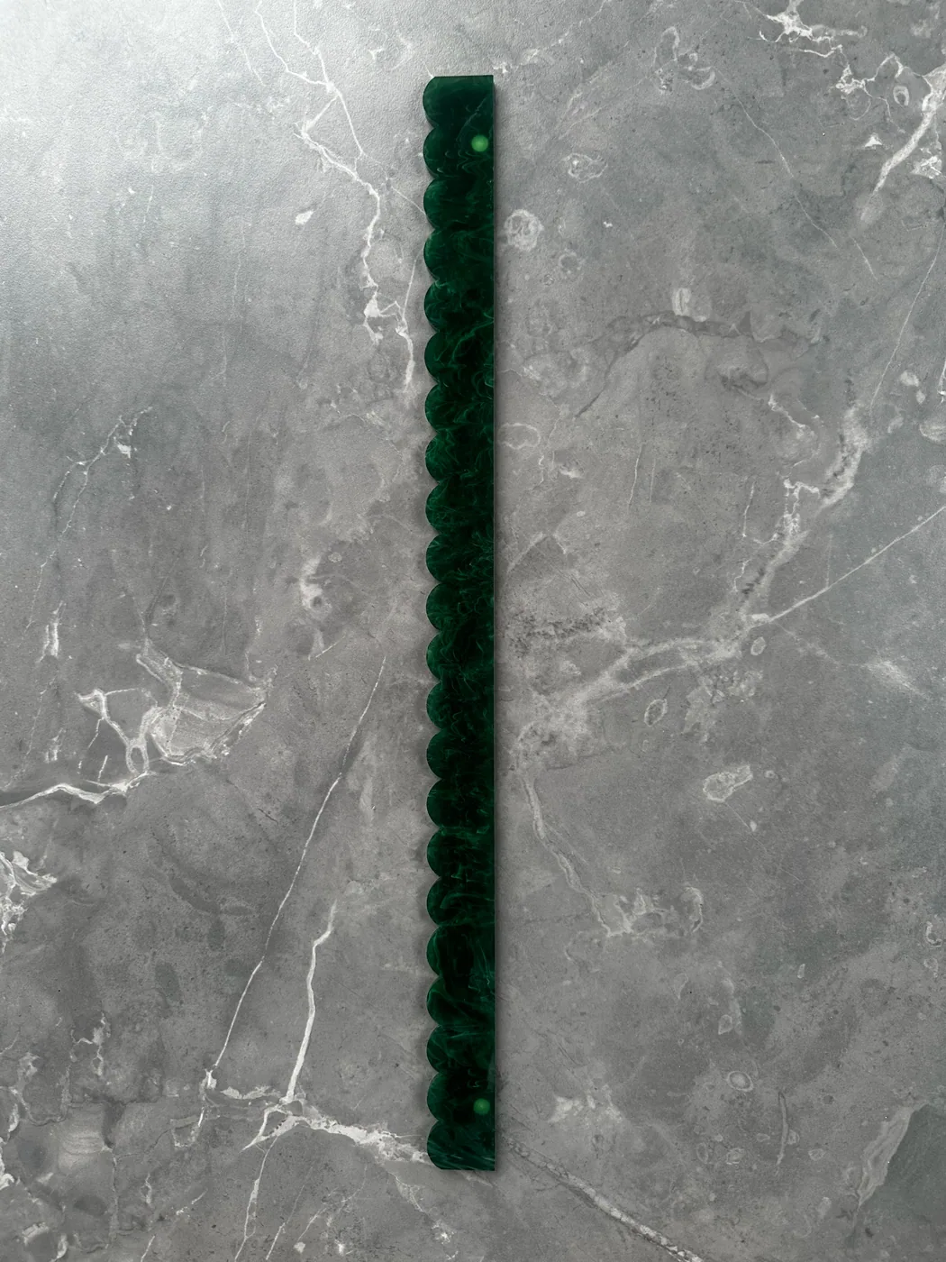 Malachite Acrylic Scalloped Pusher Add-Ons (4)