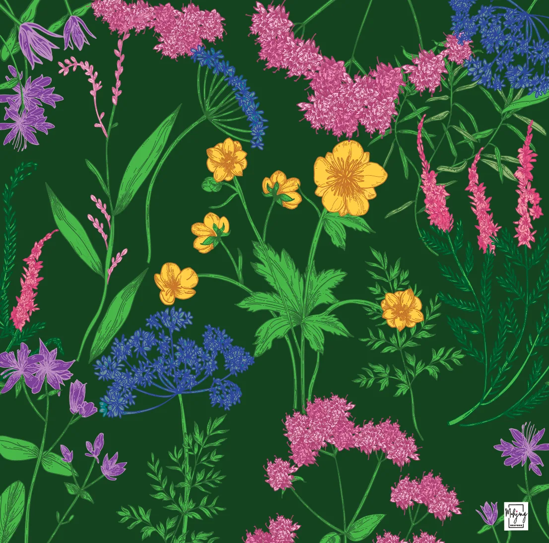 Garden Glow Mat - Emerald Green