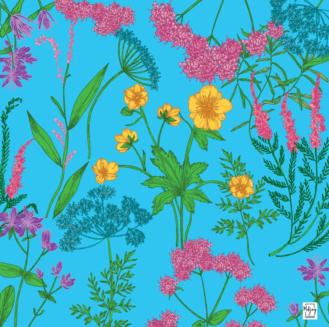Garden Glow Mat - Turquoise