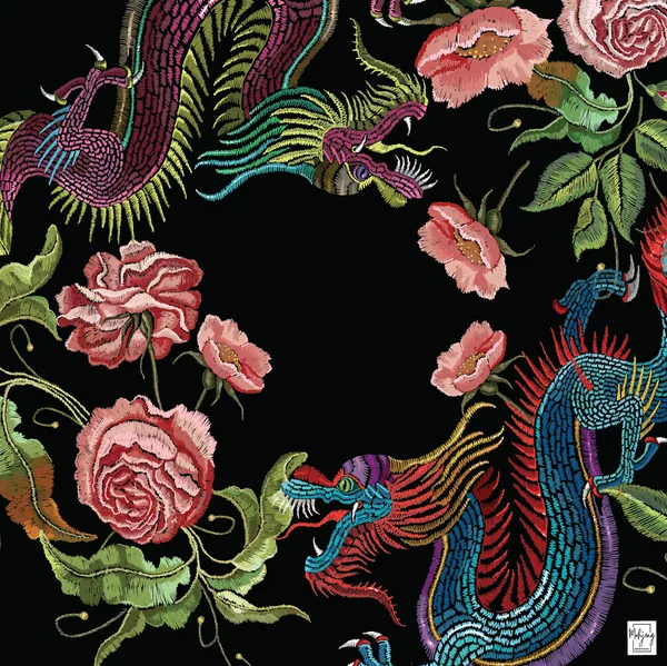 Year of the Dragon Mat - Black