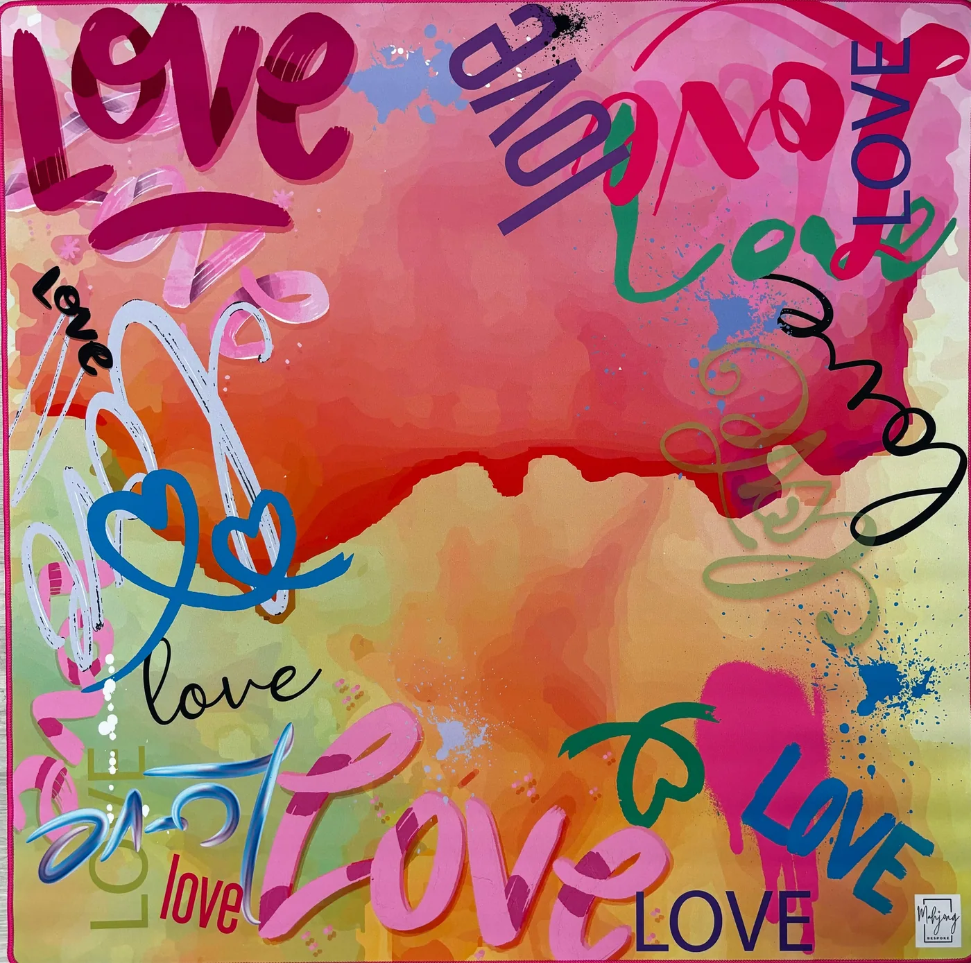 Double-Sided Mat - Love Graffiti