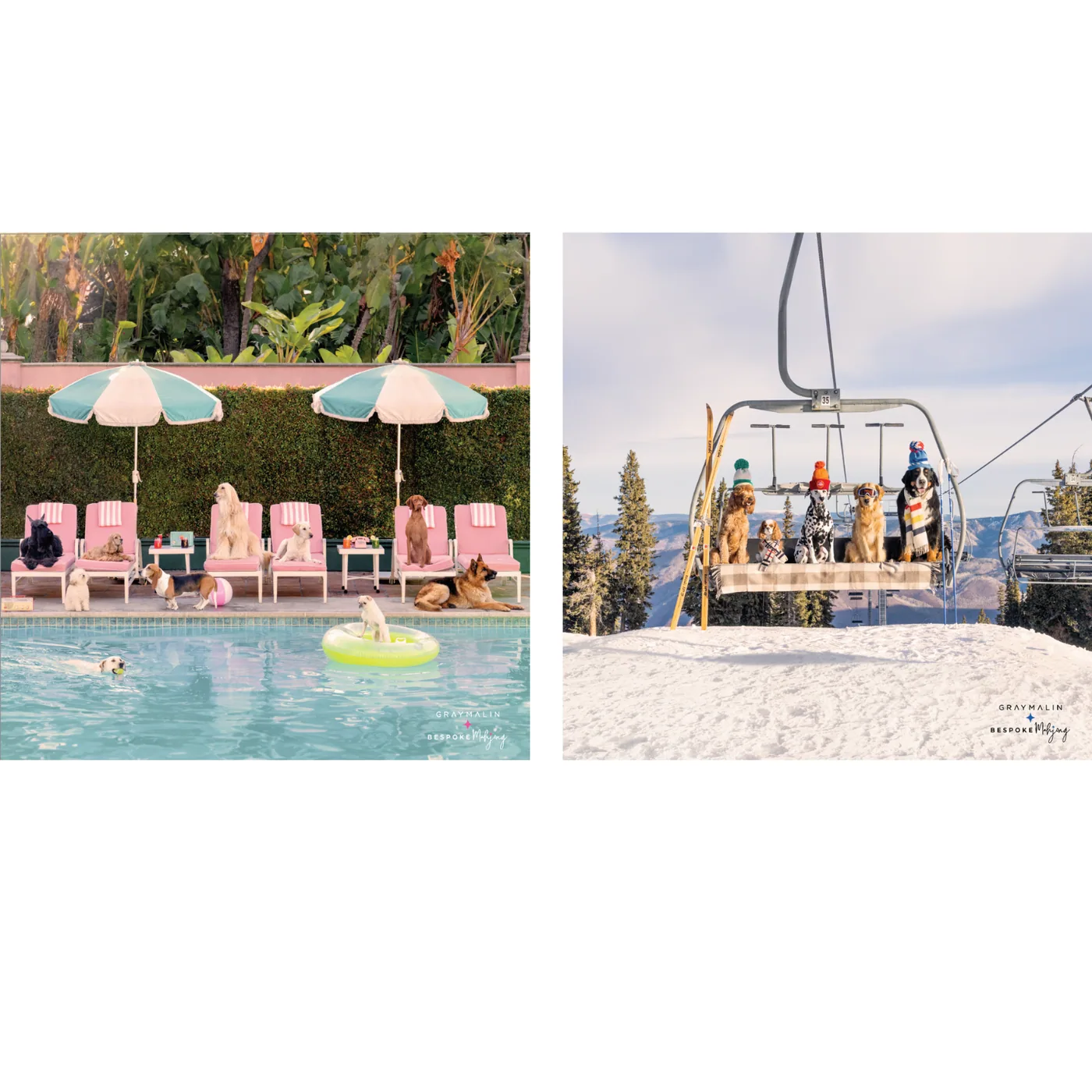 Bespoke x Gray Malin Getaway Dogs Mat (double-sided)