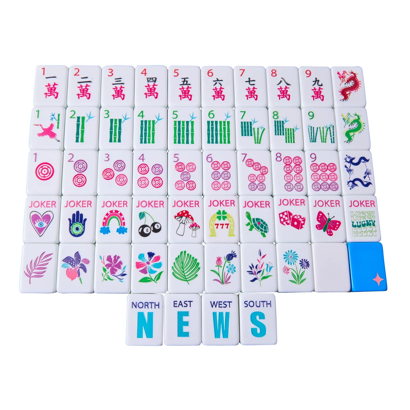 XL Mega Lucky Charms Tiles - Electric Blue