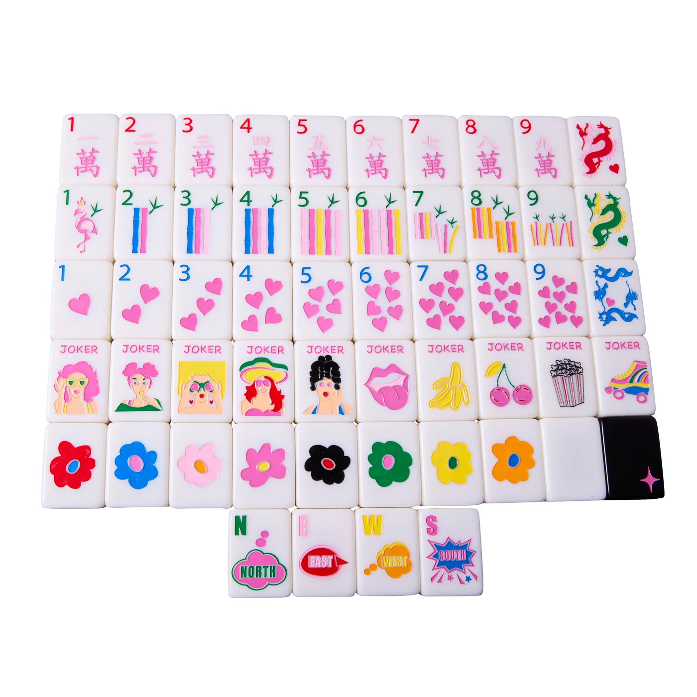 XL Mega Pop Divas Tiles - Baddie Black