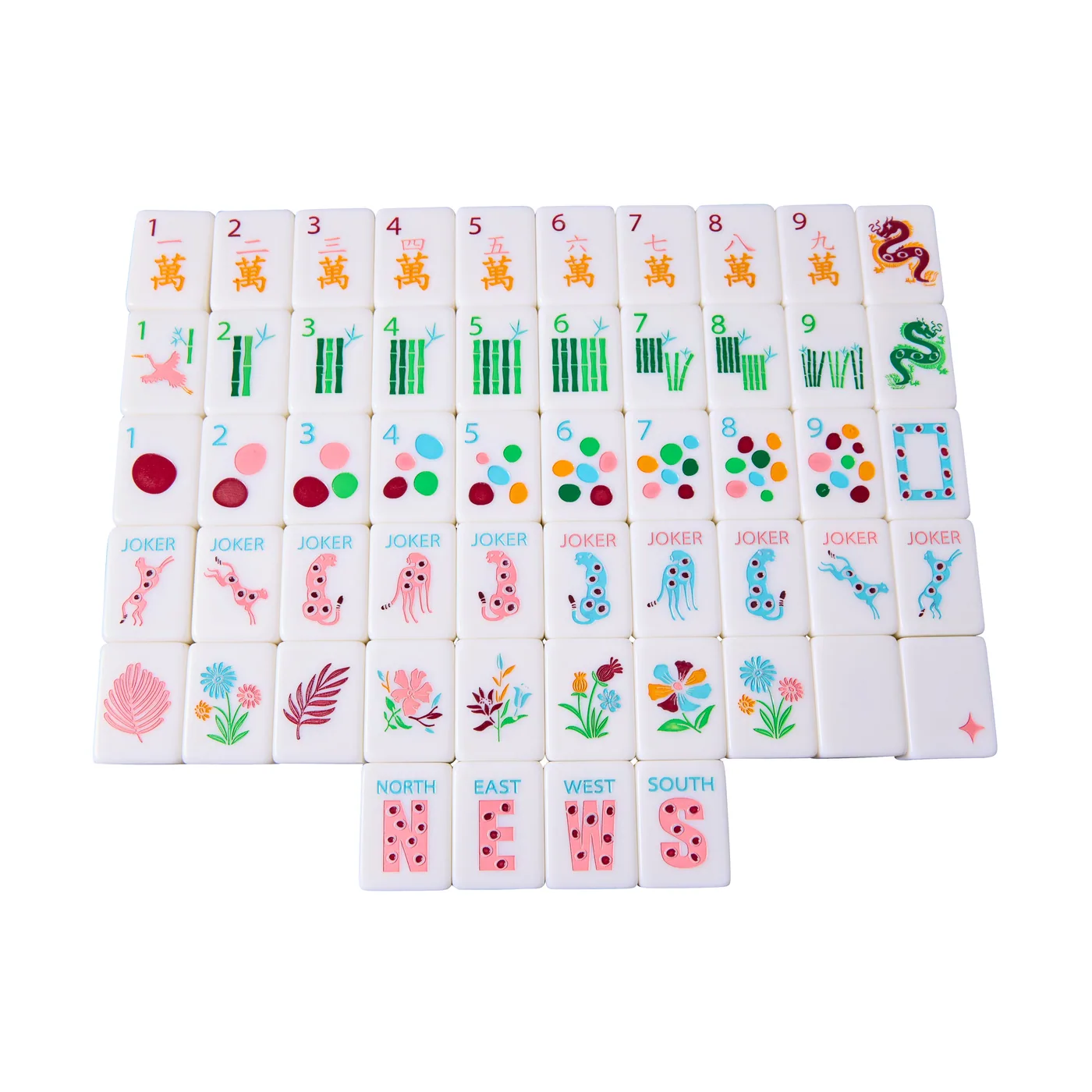 XL Mega Springtime Safari Tiles - Bright White