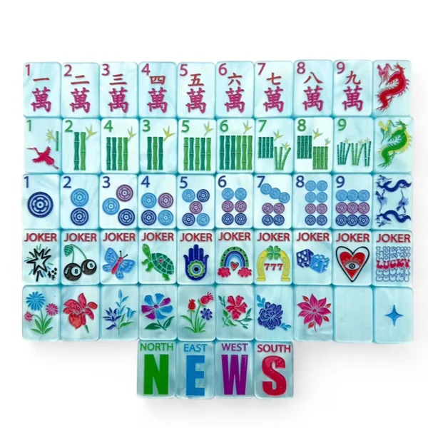 Lucky Charms Tiles - Hamptons Pearl Blue
