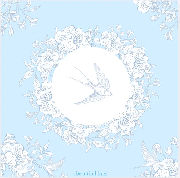 Blue Sparrow Mat