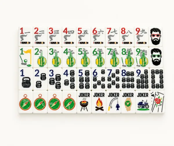 The Manly Line Mahjong Tiles