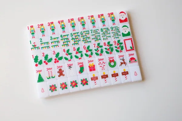 The Christmas Line Mahjong Tiles