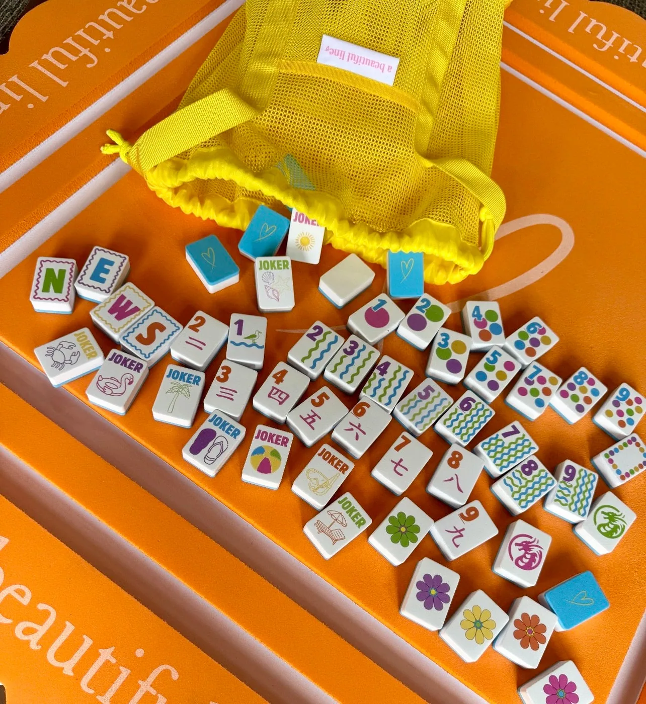 Floating Foam Mahjong Tiles